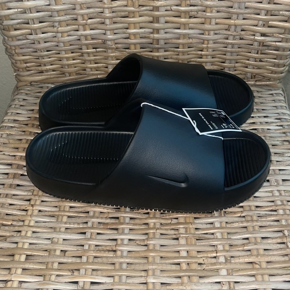 Black Nike Calm Men’s slides size 12 - Picture 5 of 7